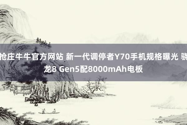 抢庄牛牛官方网站 新一代调停者Y70手机规格曝光 骁龙8 Gen5配8000mAh电板